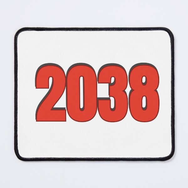 Item preview, 2038 Year Number Date Typography designed and sold by Rasheedaholik.