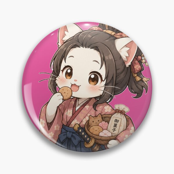 Item preview, The cat girl samurai loves sweets. designed and sold by HD3284.
