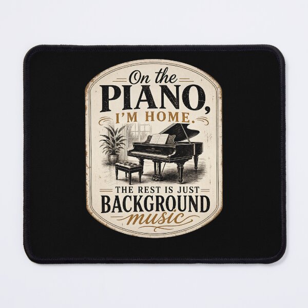 Item preview, On the piano, I’m home. The rest is just background music. designed and sold by FreshPixelArt.