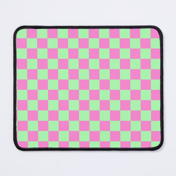Item preview, Pink and green checkered pattern designed and sold by Suunart.