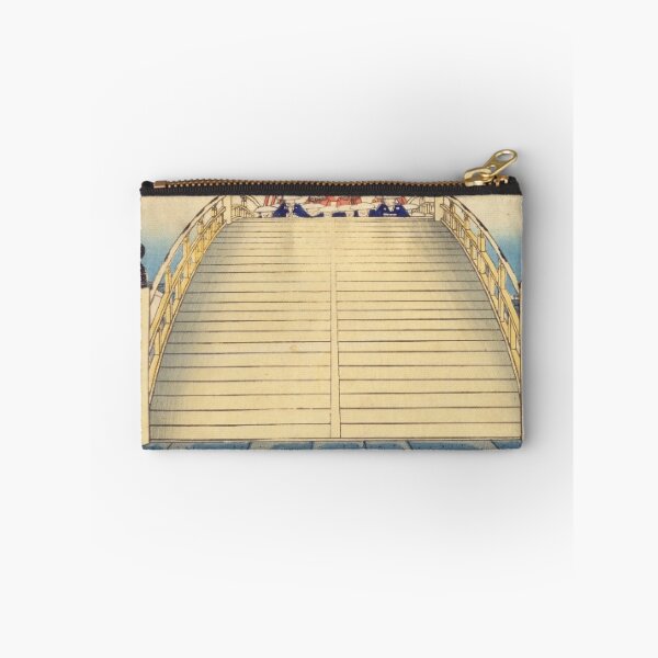 Item preview, Moonlit Nihonbashi Bridge – Vintage Ukiyo-e Japanese Street Scene designed and sold by vekotpu.
