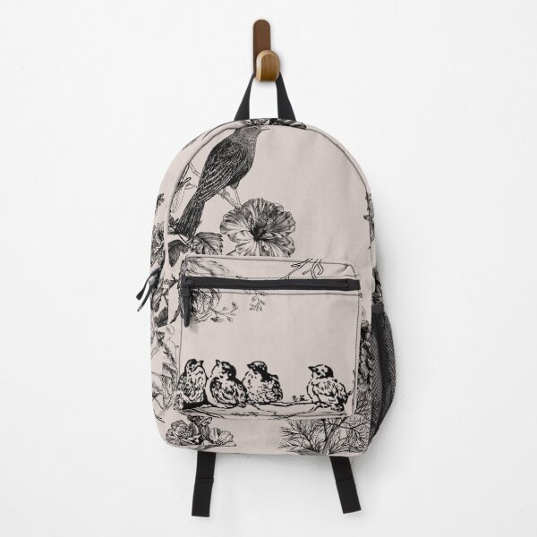Item preview, Vintage Botanical Birds Toile Pattern 3 designed and sold by Asmaa Abdul-Azim.