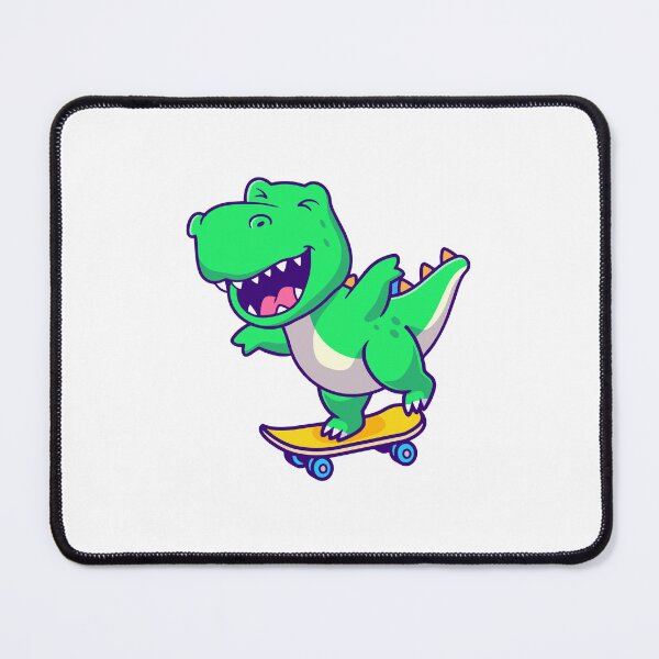 Item preview, Cute T-Rex Dinosaur Riding A Skateboard designed and sold by Yoshie Yoshie.
