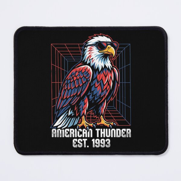 Item preview, Retro 90s American Thunder Eagle Synthwave designed and sold by TeNovaStudio.