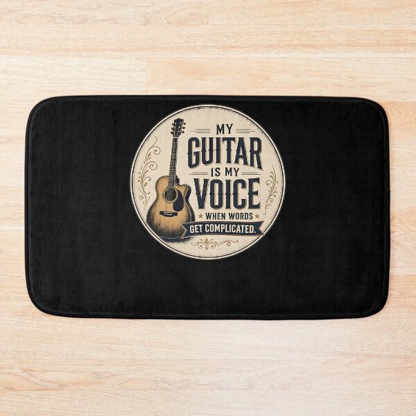 Item preview, My guitar is my voice when words get complicated. designed and sold by FreshPixelArt.