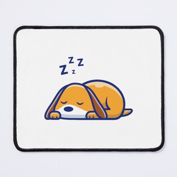 Item preview, Cute Sleeping Beagle Puppy Dog Cartoon designed and sold by Yoshie Yoshie.