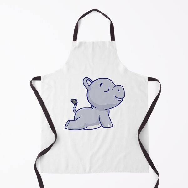 Item preview, Cute Cartoon Hippo Doing Cobra Yoga Pose designed and sold by Yoshie Yoshie.