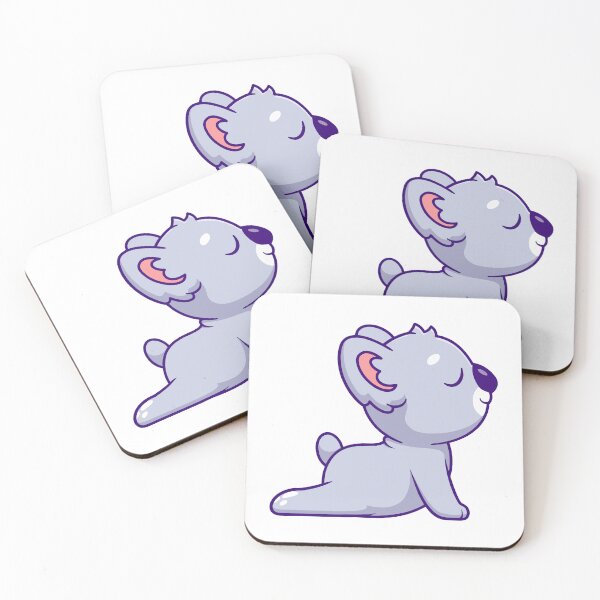 Item preview, Cute Cartoon Koala Doing Cobra Yoga Pose designed and sold by Yoshie Yoshie.