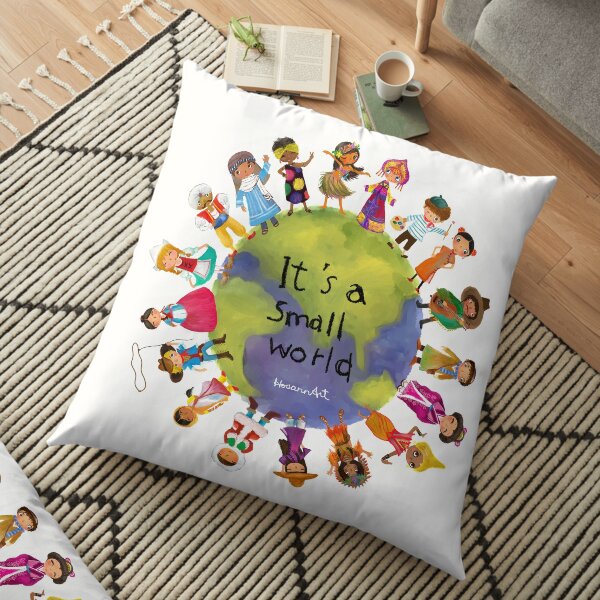 It's a Small World Floor Pillow
