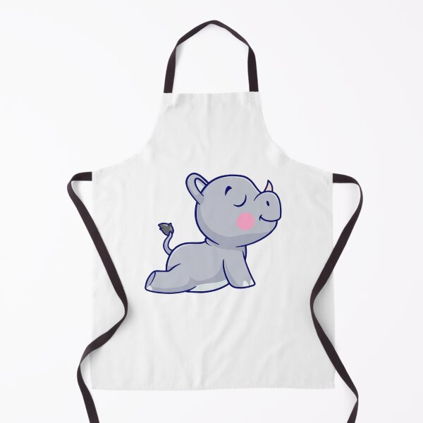 Item preview, Cute Cartoon Rhino Doing Cobra Yoga Pose designed and sold by Yoshie Yoshie.