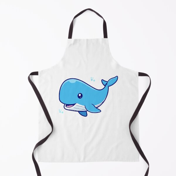 Item preview, Cute Happy Blue Whale Cartoon Illustration designed and sold by Yoshie Yoshie.