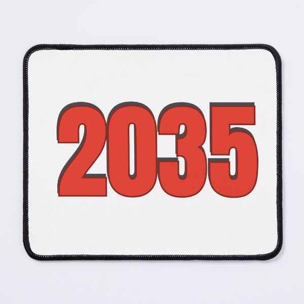 Item preview, 2035 year Number Date Typography designed and sold by Rasheedaholik.