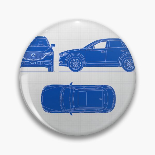 Item preview, MAzda CX5 Blueprint Poster designed and sold by aliigal.