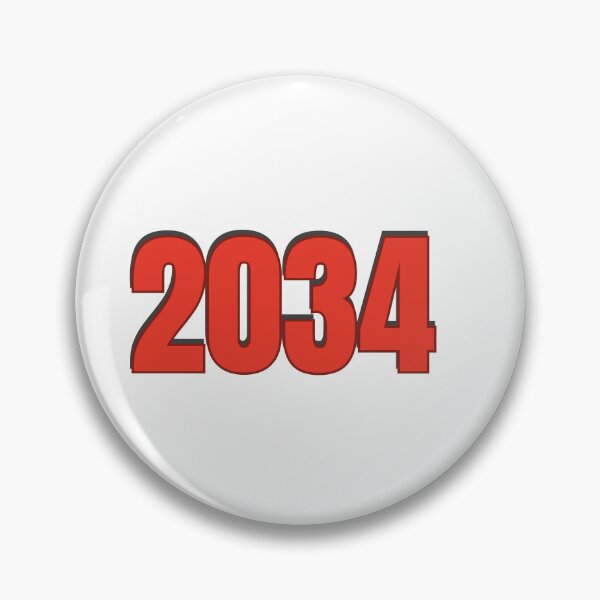 Item preview, 2034 year Number Date Typography designed and sold by Rasheedaholik.