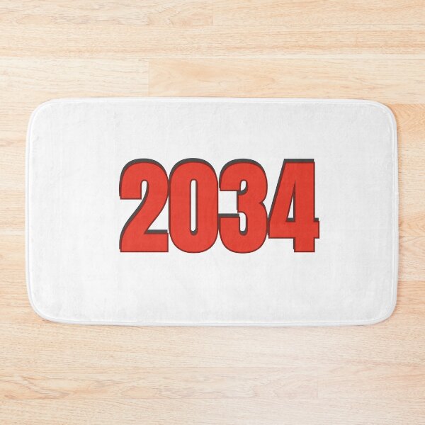 Item preview, 2034 year Number Date Typography designed and sold by Rasheedaholik.