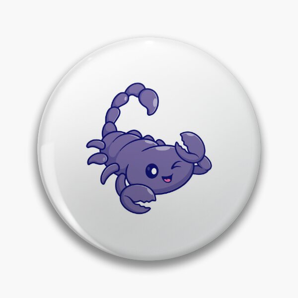 Item preview, Cute Winking Purple Scorpion Cartoon designed and sold by Yoshie Yoshie.