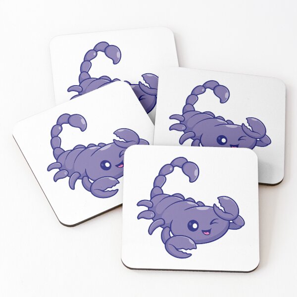 Item preview, Cute Winking Purple Scorpion Cartoon designed and sold by Yoshie Yoshie.