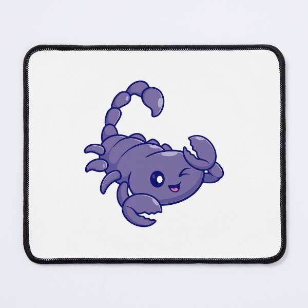 Item preview, Cute Winking Purple Scorpion Cartoon designed and sold by Yoshie Yoshie.