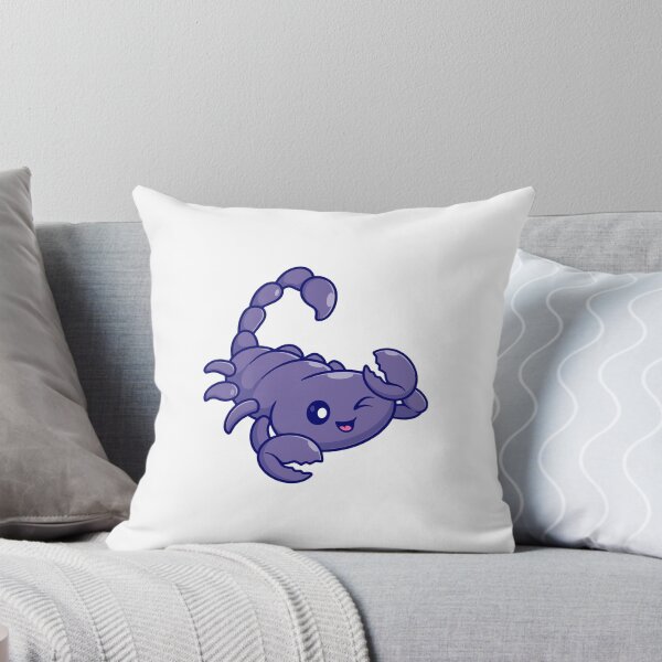 Item preview, Cute Winking Purple Scorpion Cartoon designed and sold by Yoshie Yoshie.