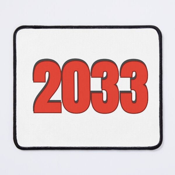 Item preview, 2033 year Number Date Typography designed and sold by Rasheedaholik.