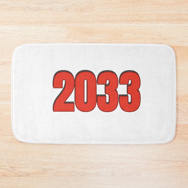 Item preview, 2033 year Number Date Typography designed and sold by Rasheedaholik.