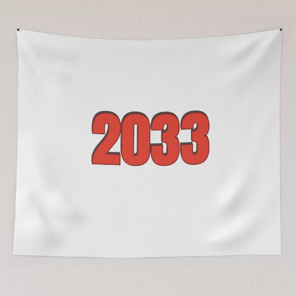 Item preview, 2033 year Number Date Typography designed and sold by Rasheedaholik.