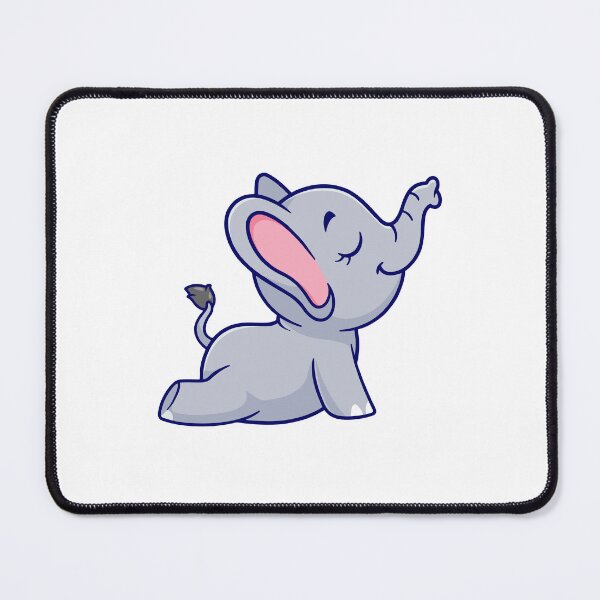 Item preview, Cute Cartoon Elephant Yoga Cobra Pose designed and sold by Yoshie Yoshie.