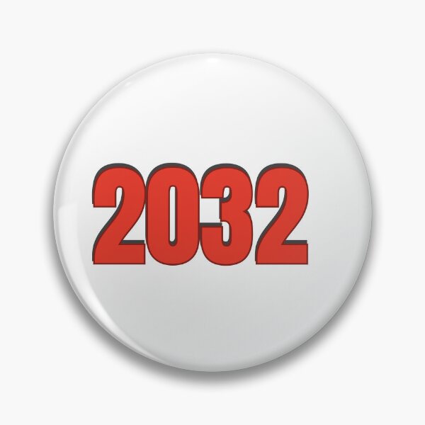 Item preview, 2032 year Number Date Typography designed and sold by Rasheedaholik.