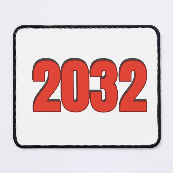 Item preview, 2032 year Number Date Typography designed and sold by Rasheedaholik.