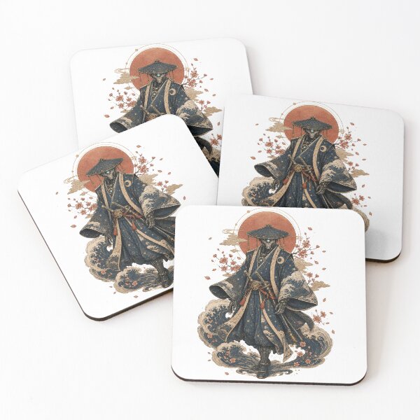 Item preview, Cyber Samurai Crimson Moon designed and sold by CosmicUkiyo.