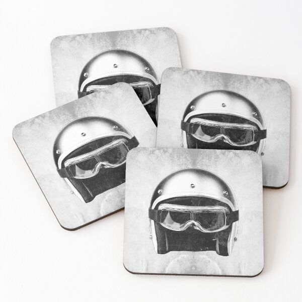 Item preview, Vintage Open Face Motorcycle Helmet Goggles Dark Americana designed and sold by Ghoul Enterprises.