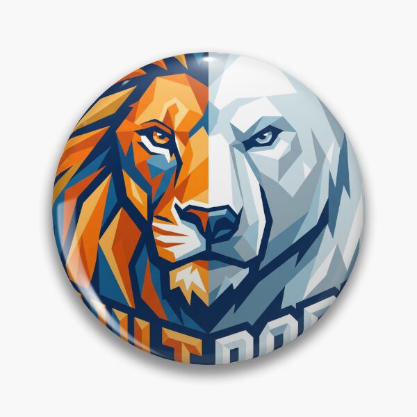 Item preview, Built Born Lion Bear Split Face - Fire and Ice Motivation designed and sold by veloramode.