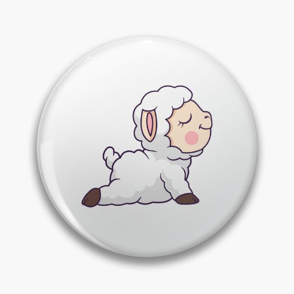 Item preview, Cute Cartoon Sheep Lamb Yoga Cobra Pose designed and sold by Yoshie Yoshie.
