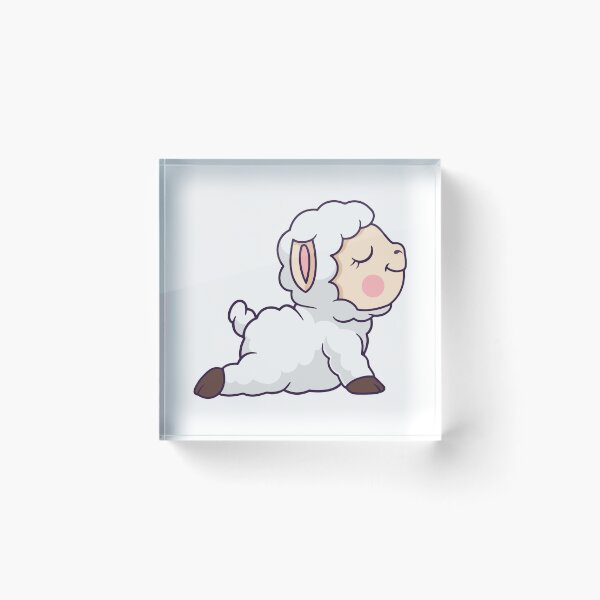 Artikelvorschau, Niedliches Cartoon-Schaf-Lamm-Yoga-Kobra-Pose entworfen und verkauft von Yoshie Yoshie.