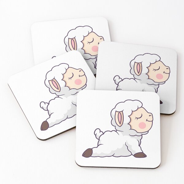 Item preview, Cute Cartoon Sheep Lamb Yoga Cobra Pose designed and sold by Yoshie Yoshie.