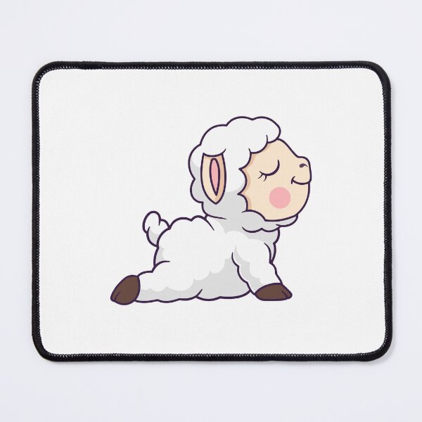 Item preview, Cute Cartoon Sheep Lamb Yoga Cobra Pose designed and sold by Yoshie Yoshie.