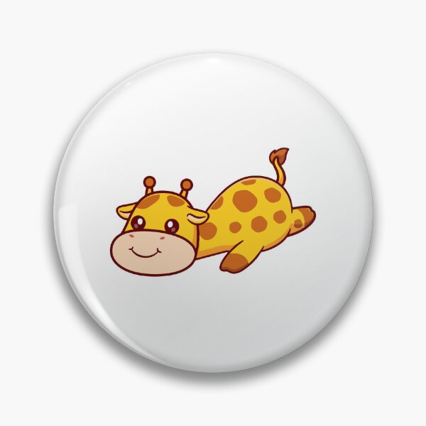 Item preview, Cute Cartoon Giraffe Stretching Laying Down designed and sold by Yoshie Yoshie.