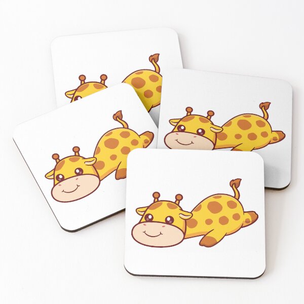 Item preview, Cute Cartoon Giraffe Stretching Laying Down designed and sold by Yoshie Yoshie.