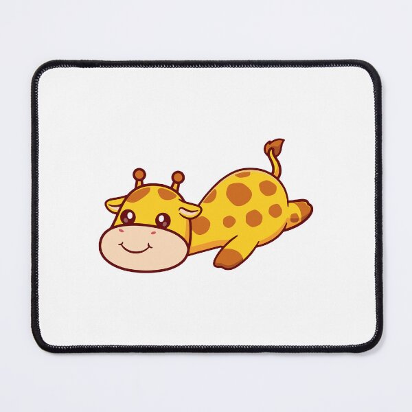 Item preview, Cute Cartoon Giraffe Stretching Laying Down designed and sold by Yoshie Yoshie.