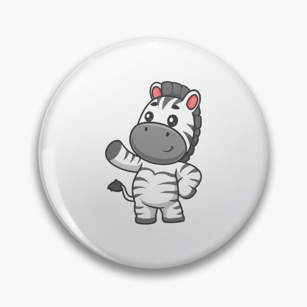 Item preview, Cute Cartoon Zebra Waving Hello designed and sold by Yoshie Yoshie.