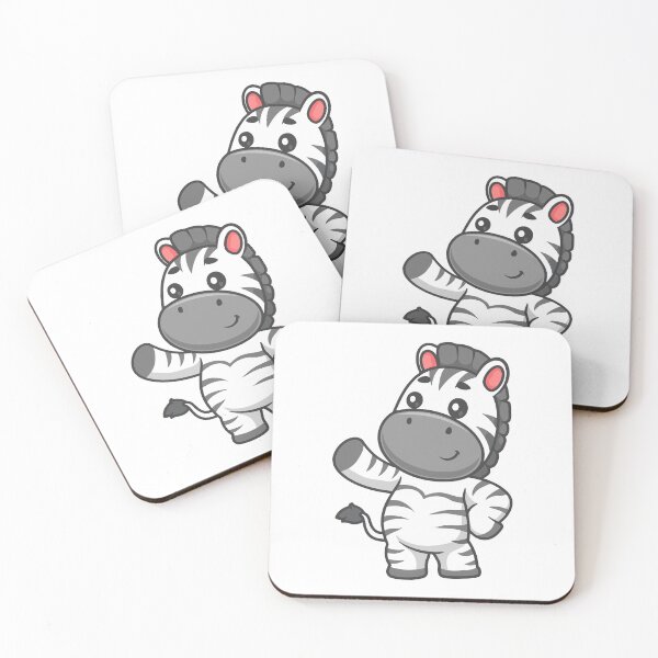 Item preview, Cute Cartoon Zebra Waving Hello designed and sold by Yoshie Yoshie.