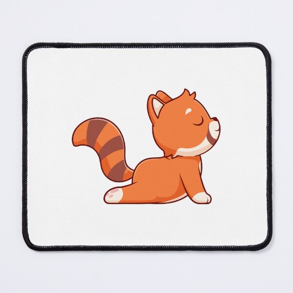Item preview, Cute Cartoon Red Panda Yoga Cobra Pose designed and sold by Yoshie Yoshie.
