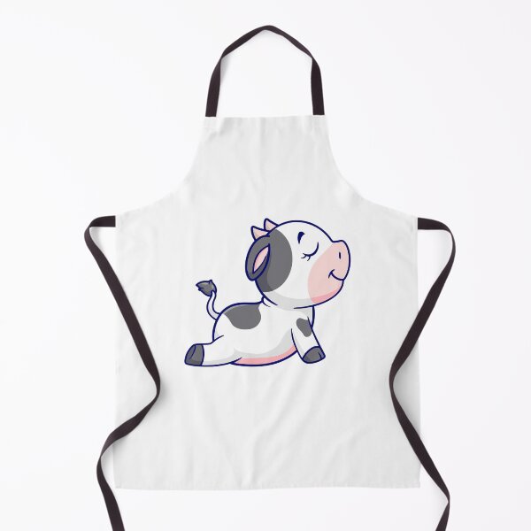 Item preview, Cute Cartoon Cow Calf Yoga Cobra Pose designed and sold by Yoshie Yoshie.