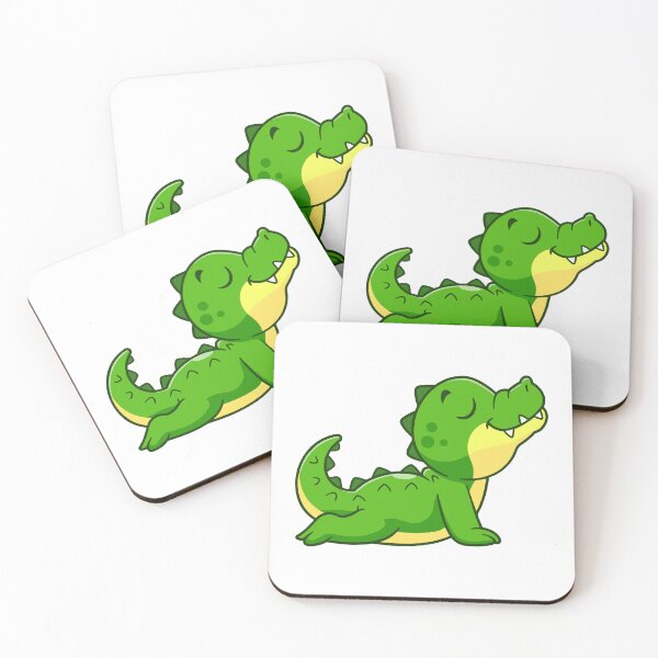 Item preview, Cute Cartoon Crocodile Alligator Yoga Cobra Pose designed and sold by Yoshie Yoshie.