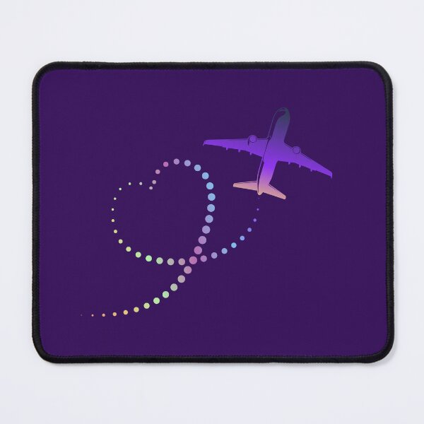 Item preview, Airplane Heart Trail - Romantic Print for Travel Lovers designed and sold by AnnArtshock.