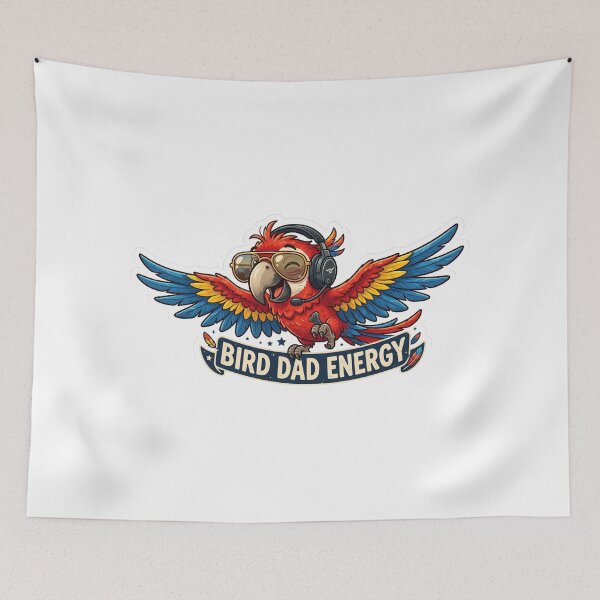 Item preview, Parrot Dad Energy designed and sold by designerr23 ⭐⭐⭐⭐⭐.