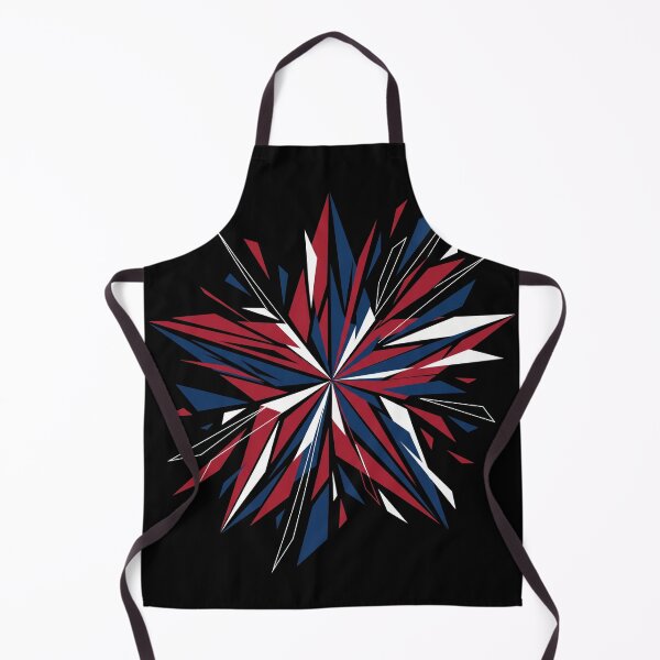 Item preview, Red White Blue Geometric Abstract Firework Starburst designed and sold by TeNovaStudio.