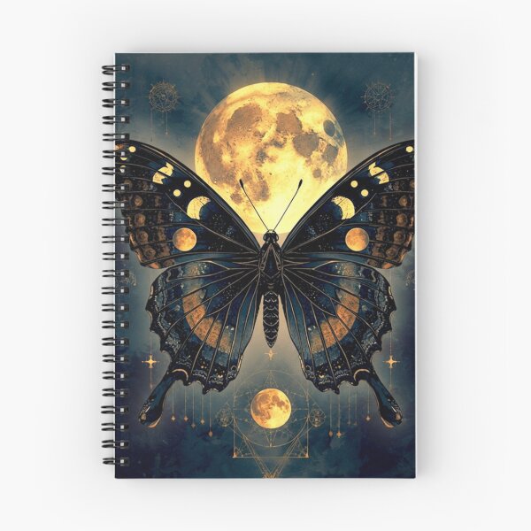 Item preview, Lunar Moth Moon Phases Esoteric Butterfly | Dark Celestial Gothic Art designed and sold by Biedroneczka.