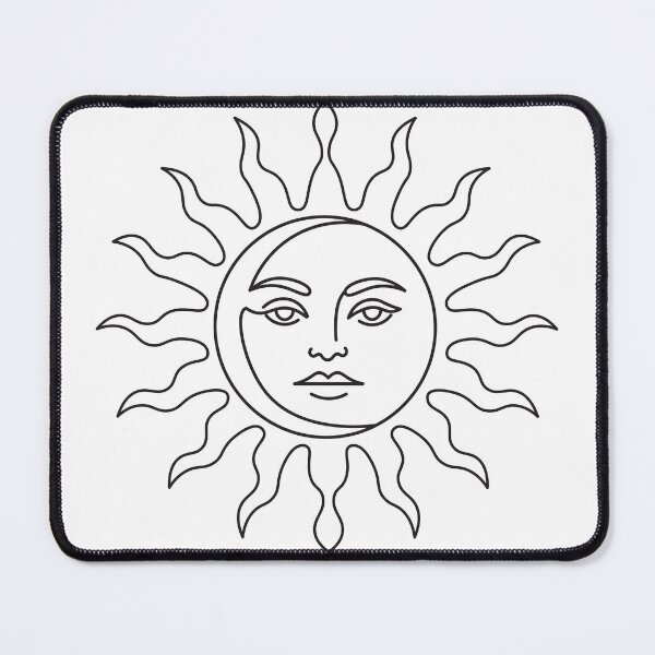 Item preview, Bohemian Wavy Celestial Sun Face designed and sold by BetweenForms.