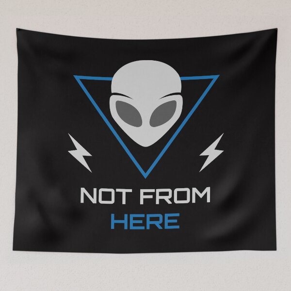 Item preview, Alien UFO Sci Fi Outsider designed and sold by ElectroSphere46.